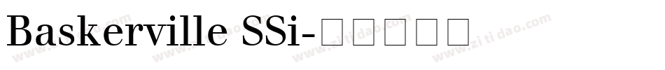 Baskerville SSi字体转换